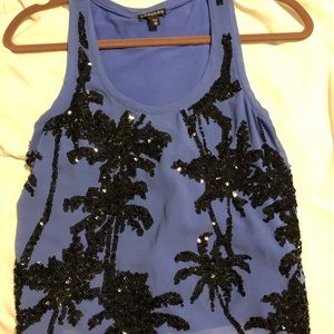 Express crop top in cobalt blue